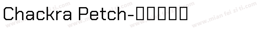 Chackra Petch字体转换
